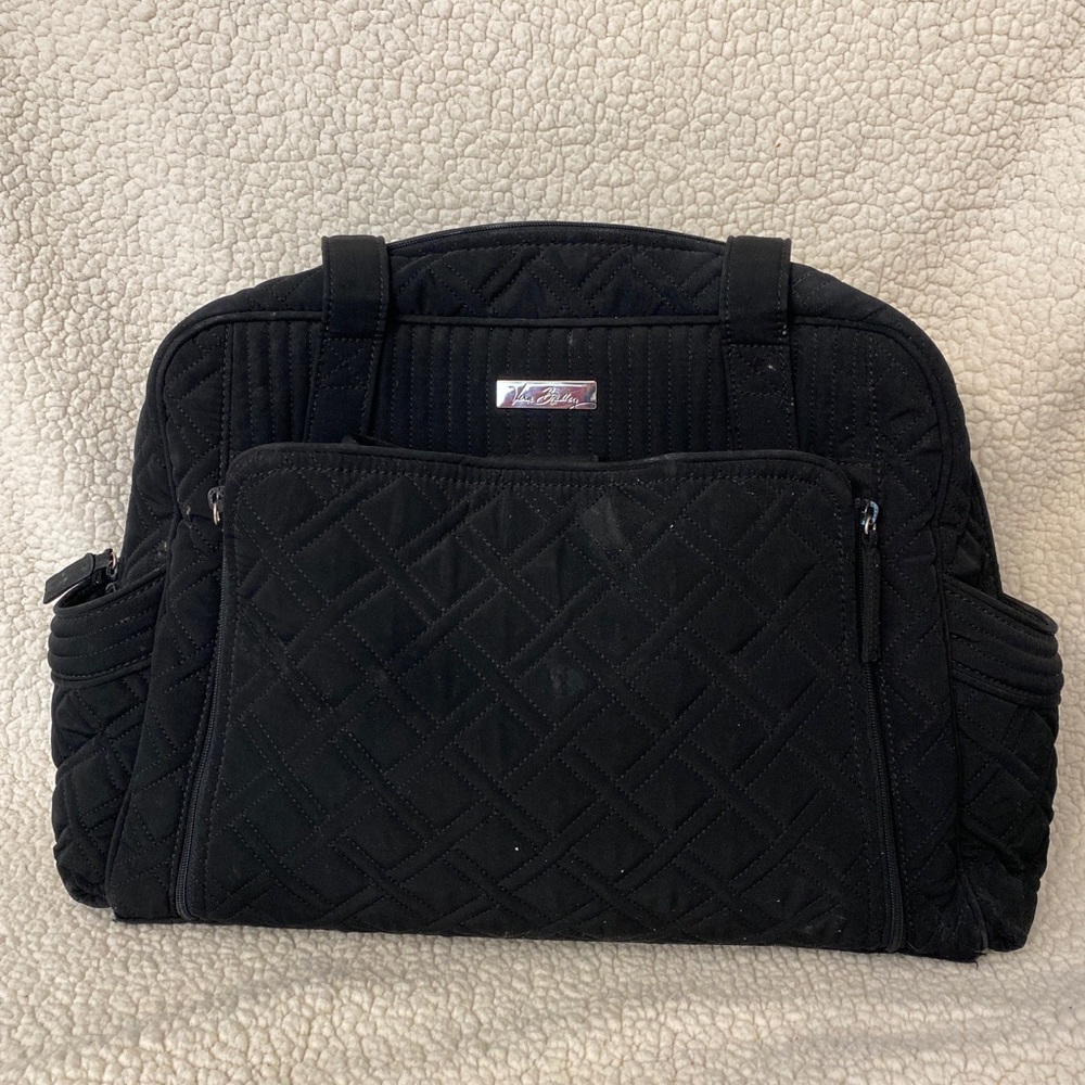 BLACK Vera Bradley Baby Weekender Shoulder Tote